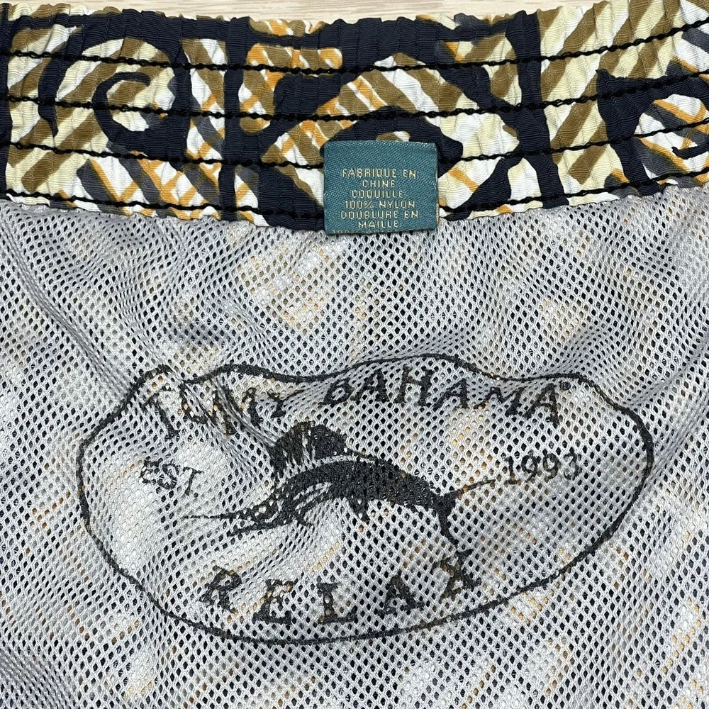 Tommy Bahama Mens XL Relax Tropical  Swim Trunks Pockets Lined Geometric 40
